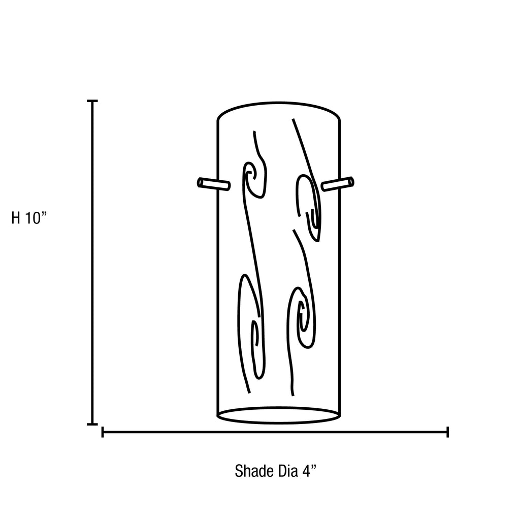 Access Lighting Cylinder Pendant (28030-1C-BS/AMB), image 2