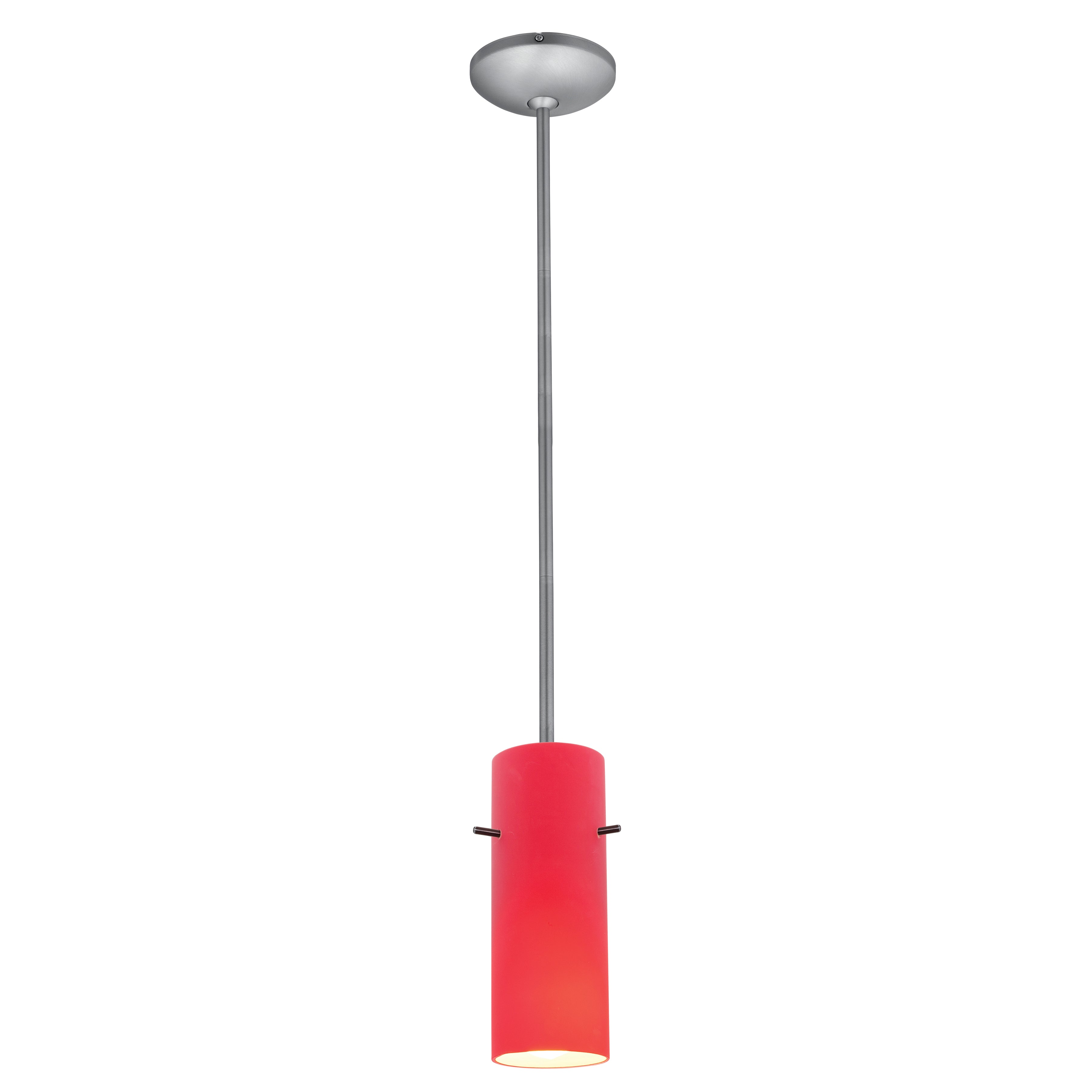 Cylinder LED Pendant (28030-3R-BS/RED)