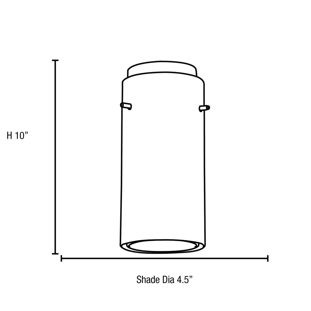 Access Lighting Glass`n Glass Cylinder LED Pendant (28033-3C-BS/CLOP), image 2