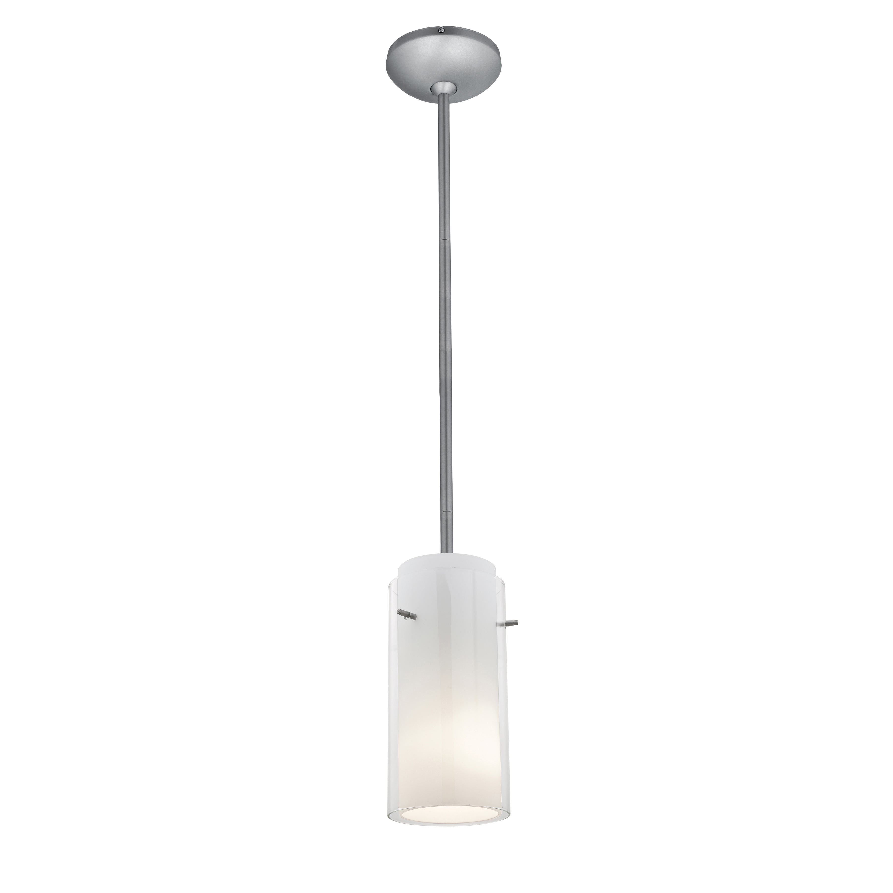 Glass`n Glass Cylinder LED Pendant (28033-3R-BS/CLOP)