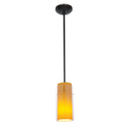 Access Lighting Glass`n Glass Cylinder LED Pendant (28033-3R-ORB/CLAM)