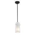 Glass`n Glass Cylinder Pendant (28033-1R-ORB/CLOP)