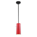 Glass`n Glass Cylinder LED Pendant (28033-3R-ORB/CLRD)