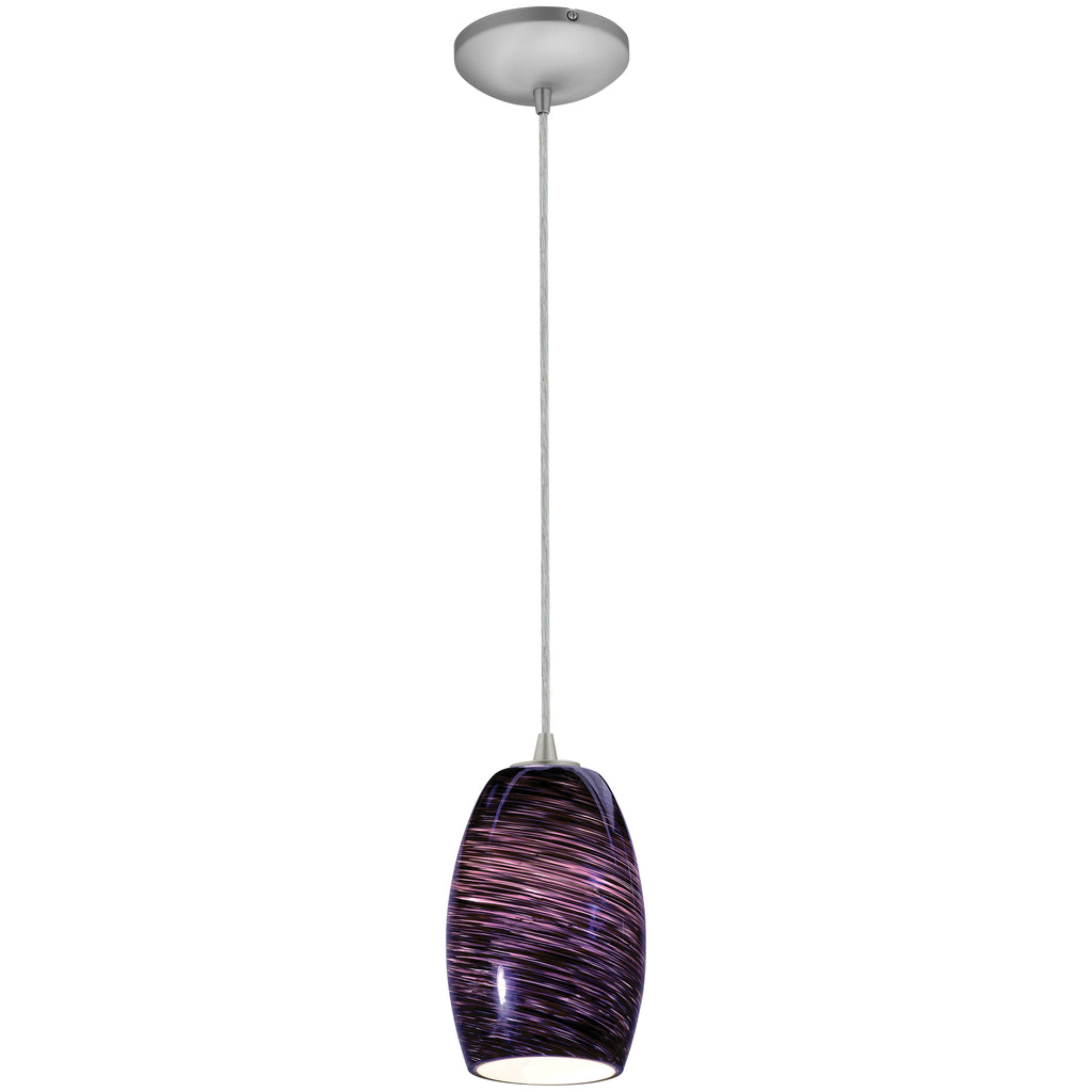 Access Lighting Chianti Pendant, Brushed Steel