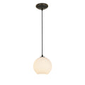 Japanese Lantern Pendant, Oil Rubbed Bronze