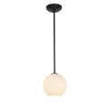 Japanese Lantern (s) 1-Light Pendant (28085-1R-ORB/WHTLN)