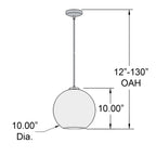 Access Lighting Glow Pendant, 10", image 3
