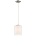 Seville LED Pendant, Brushed Steel