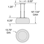 Access Lighting Chloe LED Pendant, image 4
