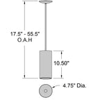 Access Lighting Pilson Pendant (29001-MBL), image 3