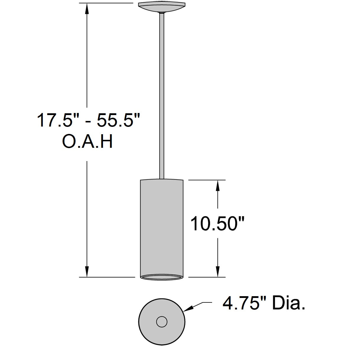 Access Lighting Pilson Pendant (29001-MBL), image 3