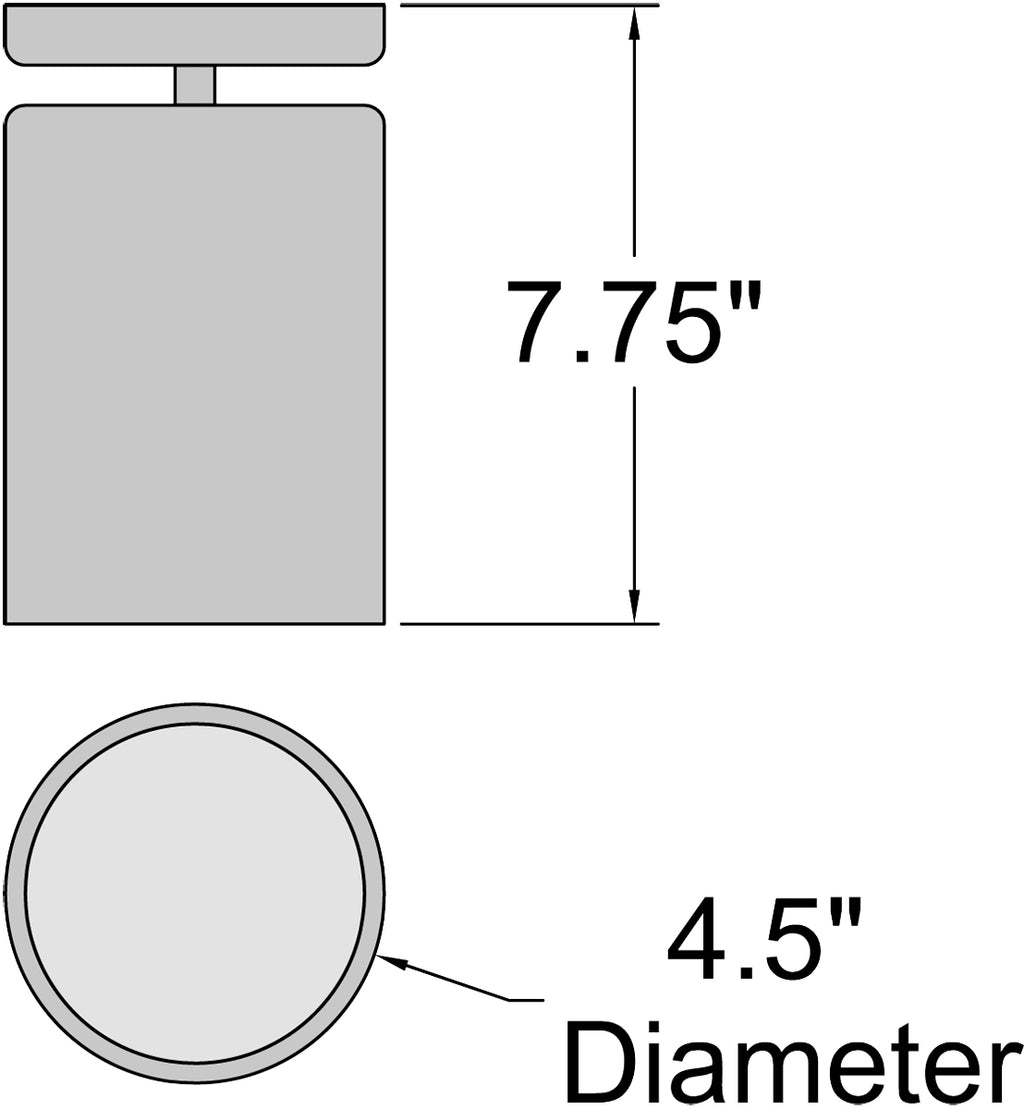 Access Lighting Pint Outdoor LED Semi Flush, image 4
