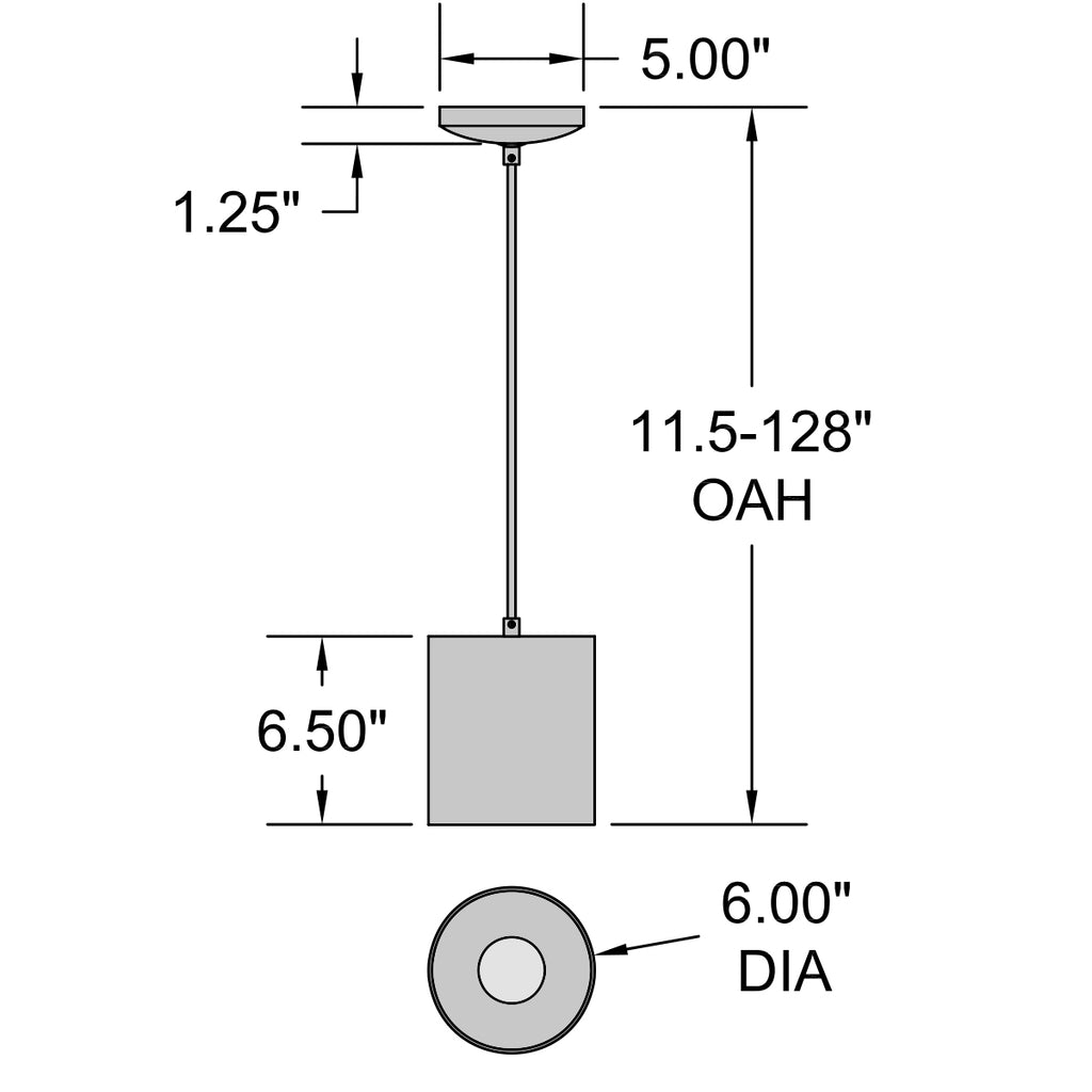 Access Lighting Pilson XL Pendant (29006-SAT), image 3