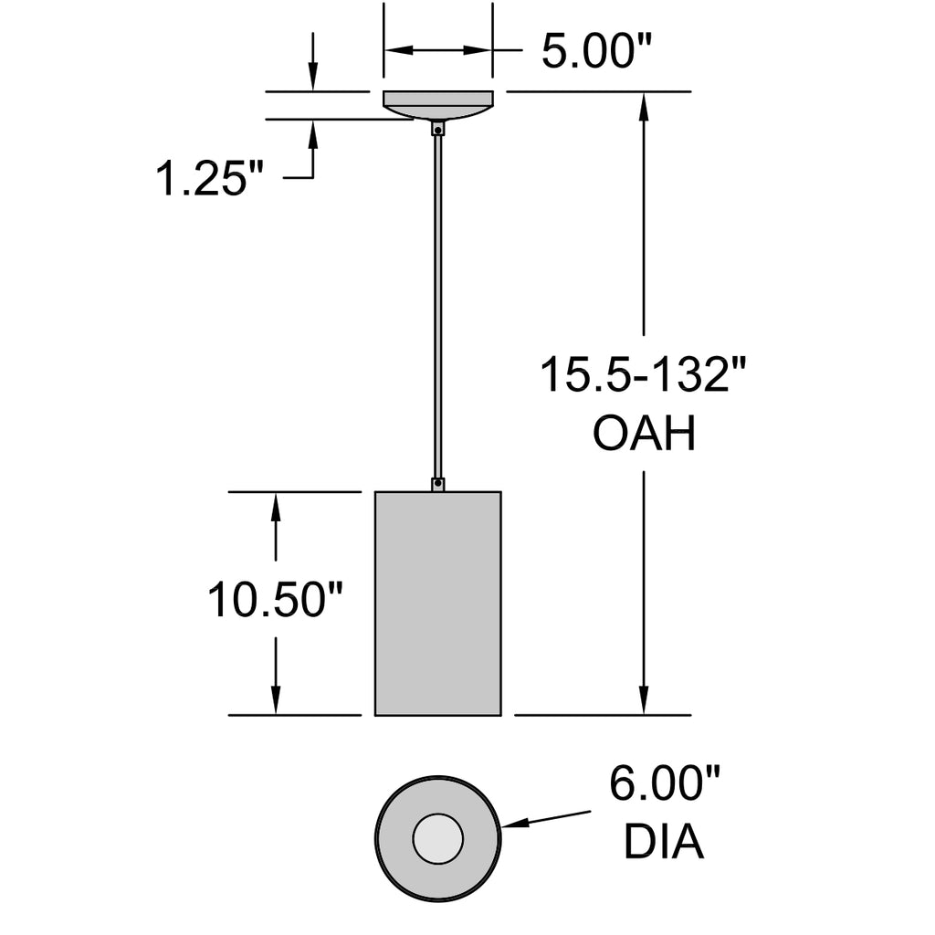 Access Lighting Pilson XL LED Pendant (29007LEDDLP-MBL-C), image 3