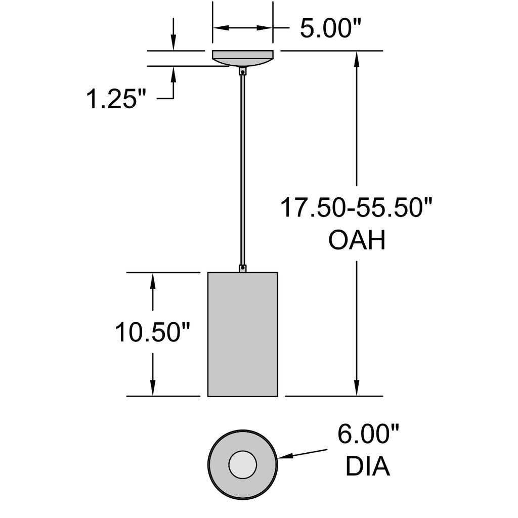 Access Lighting Pilson XL LED Pendant (29007LEDDLP-SAT), image 2