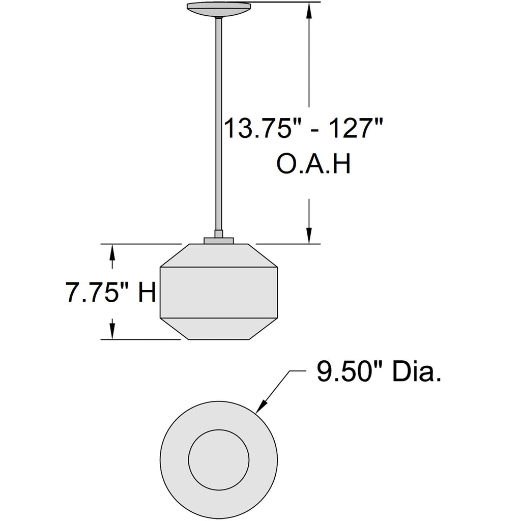 Access Lighting Clarity LED Pendant, 9.5", image 4