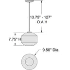 Access Lighting Clarity LED Pendant, 9.5", image 4