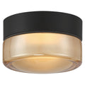 Masso LED Flush Mount, Amber Glass