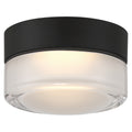 Masso LED Flush Mount, Clear Frosted Glass