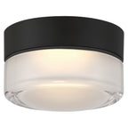 Masso LED Flush Mount, Clear Frosted Glass