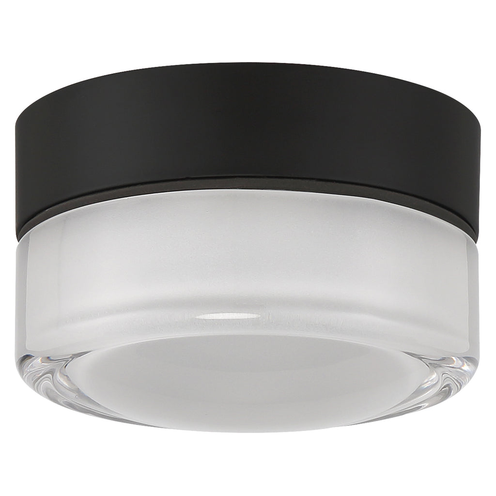 Masso LED Flush Mount, Clear Frosted Glass