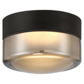 Masso LED Flush Mount, Smoke Glass