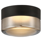 Masso LED Flush Mount, Smoke Glass
