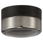 Masso LED Flush Mount, Smoke Glass
