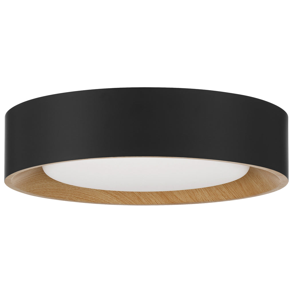 Maddy 3CCT LED Flush Mount, Matte Black / 13.75"