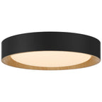 Maddy 3CCT LED Flush Mount, Matte Black / 17.5"