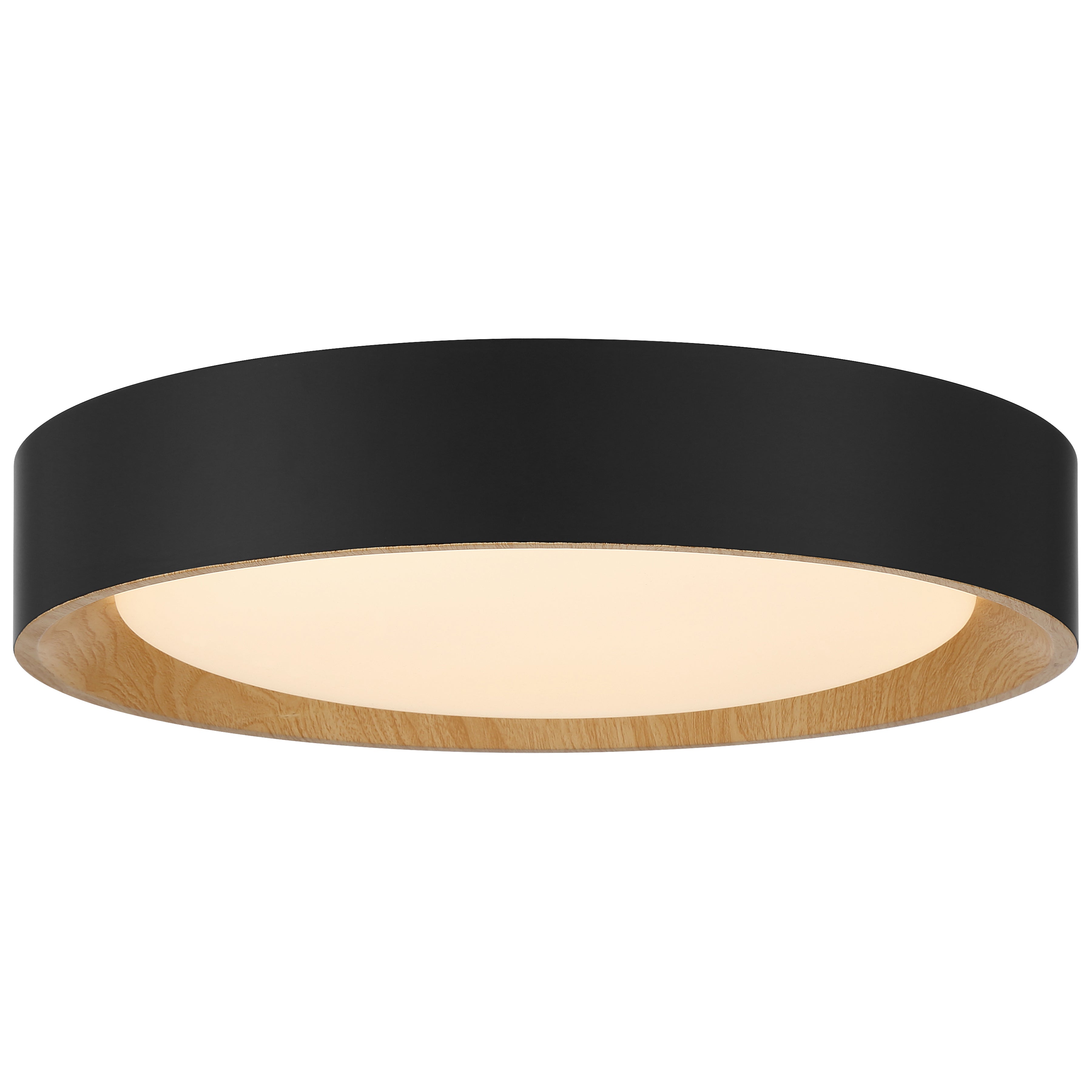 Maddy 3CCT LED Flush Mount, Matte Black / 17.5"