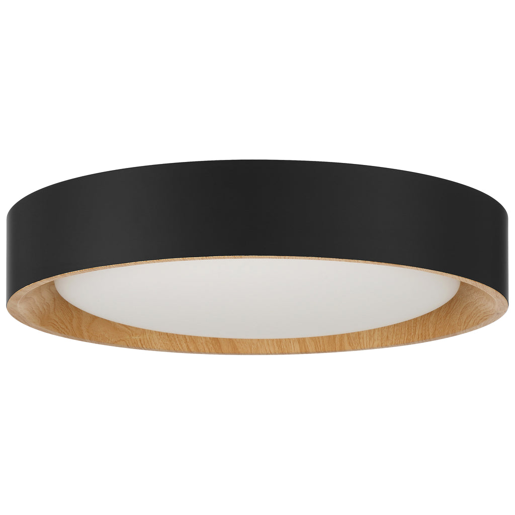 Maddy 3CCT LED Flush Mount, Matte Black / 17.5"