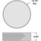 Access Lighting Maestro LED Flush Mount, 13.75", image 3
