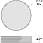 Access Lighting Maestro LED Flush Mount, 17.75", image 4
