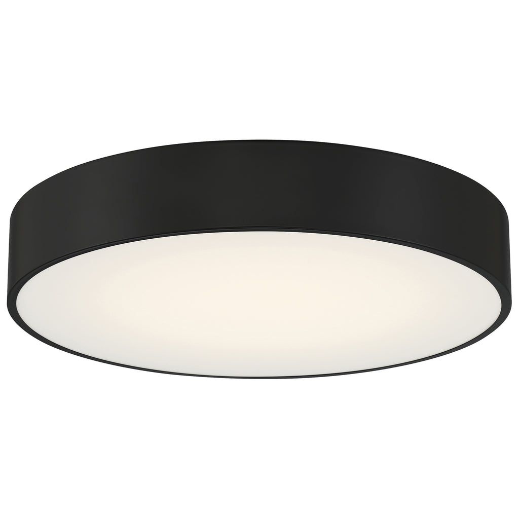 Como LED Flush Mount, Black / 17W