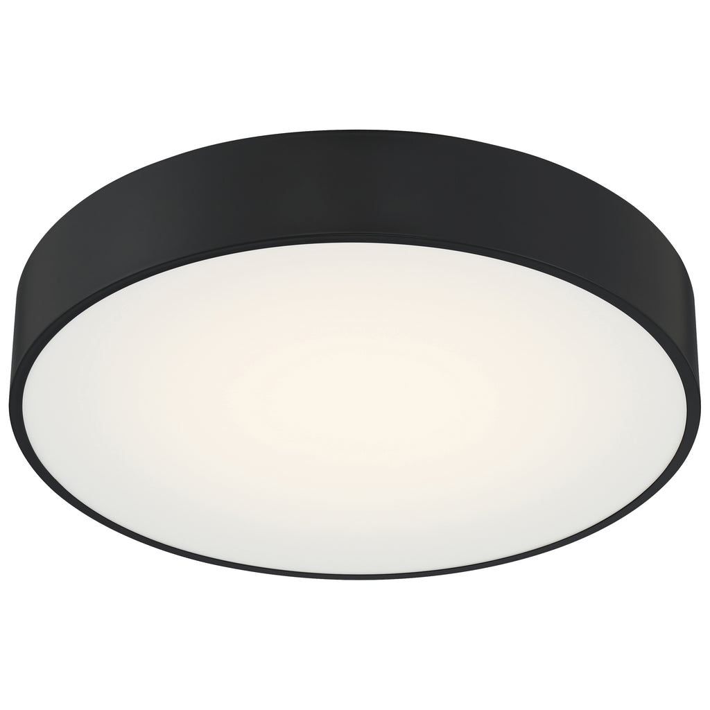 Como LED Flush Mount, Black / 17W