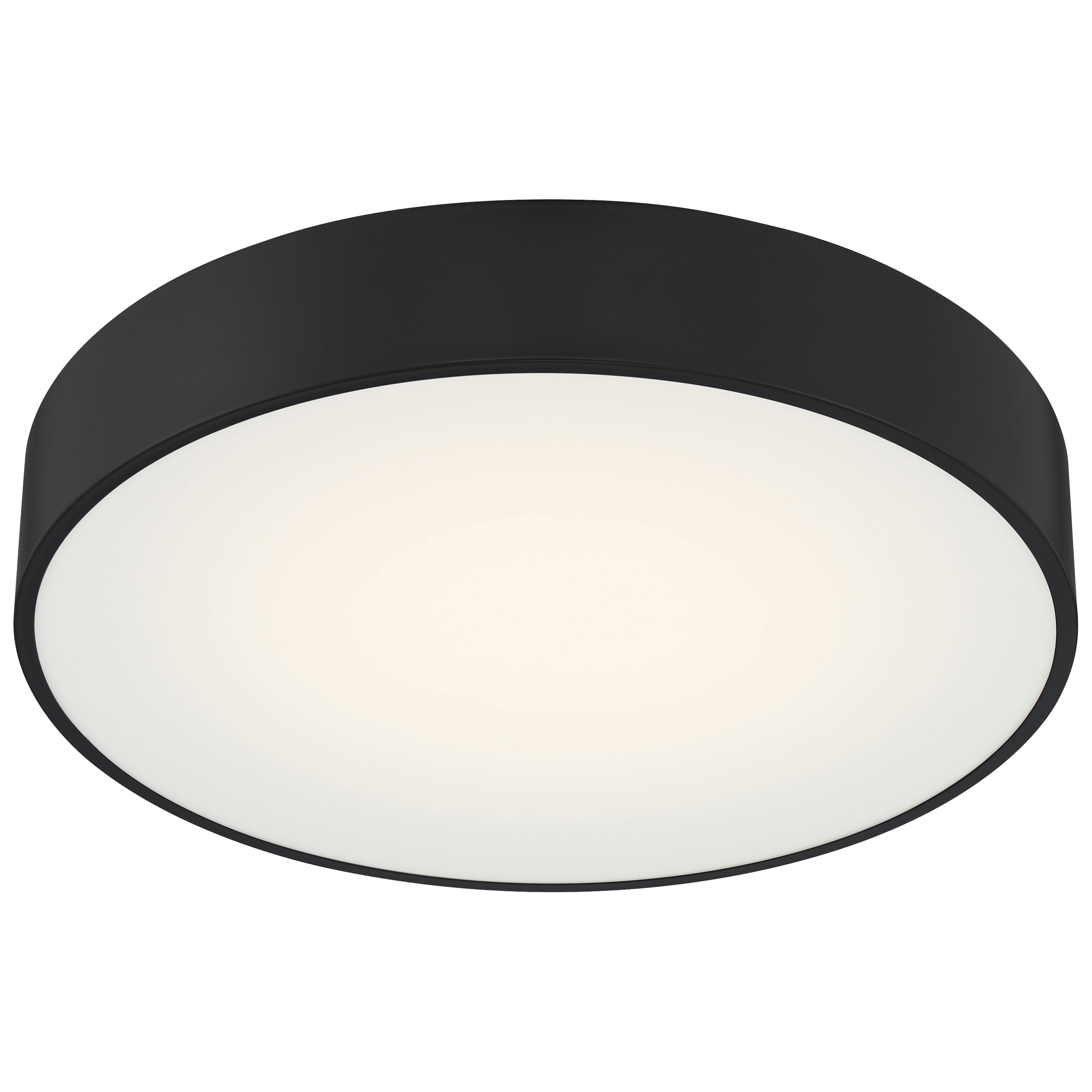 Como LED Flush Mount, Black / 17W