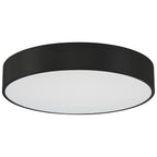 Como LED Flush Mount, Black / 17W