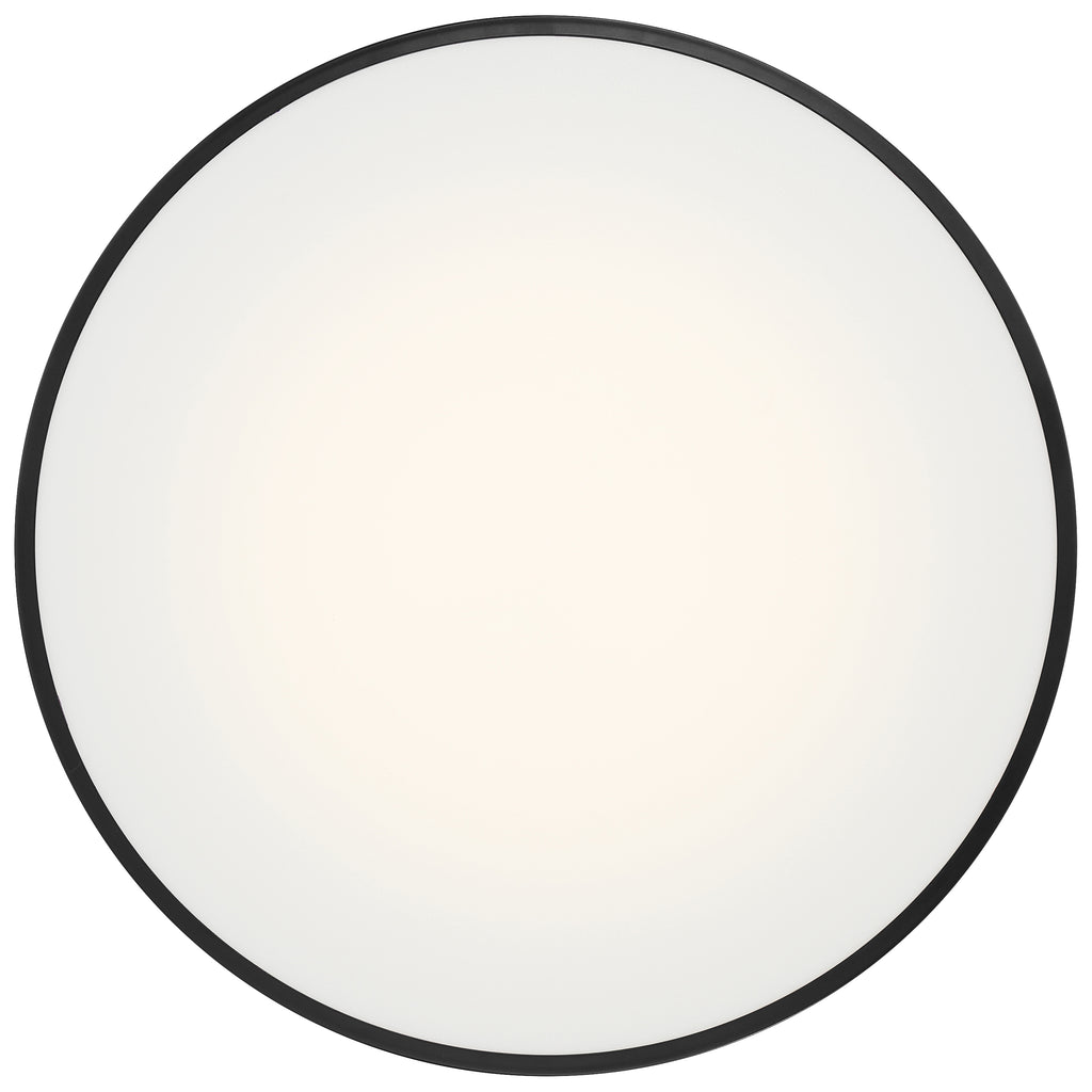 Como LED Flush Mount, Black / 18W