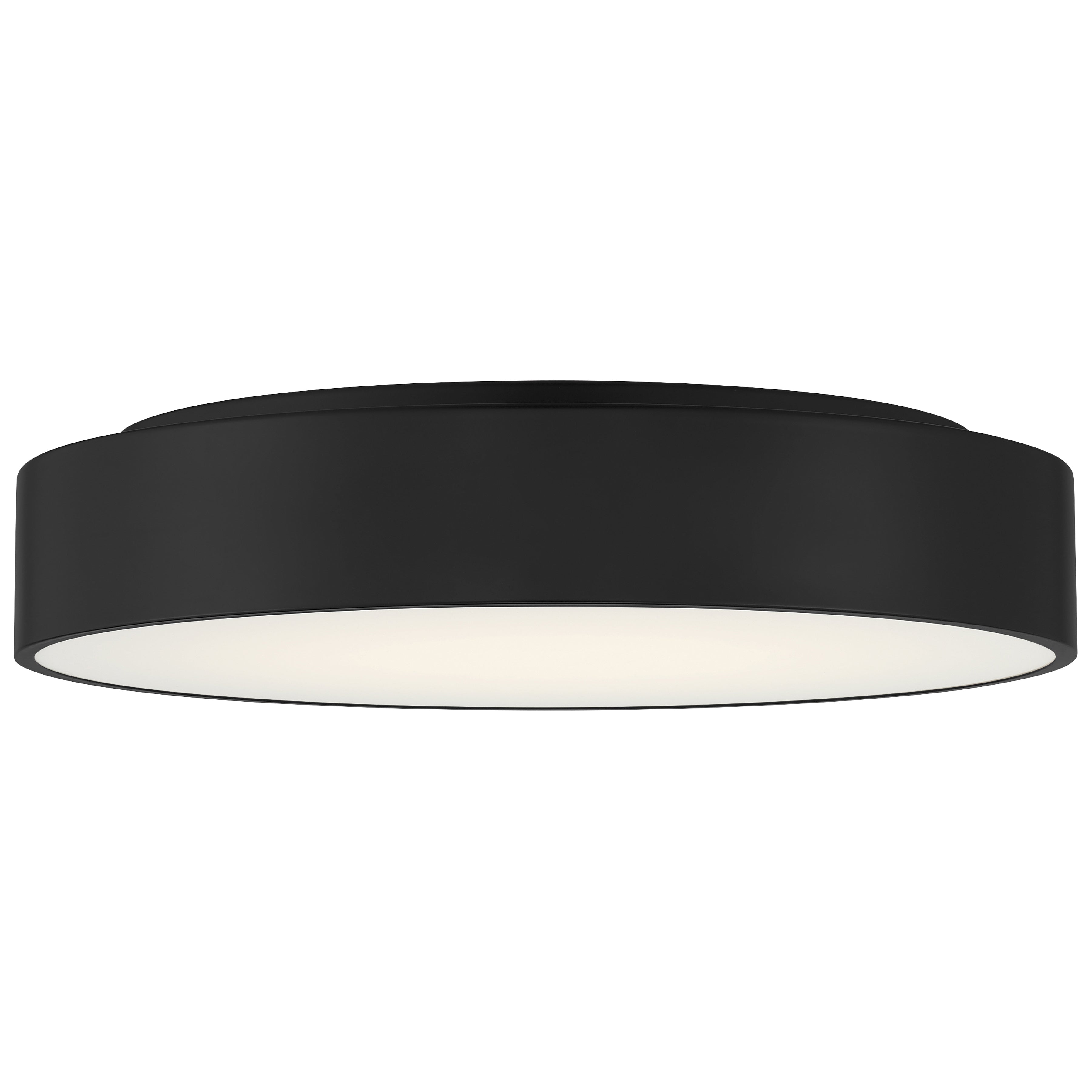 Como LED Flush Mount, Black / 18W