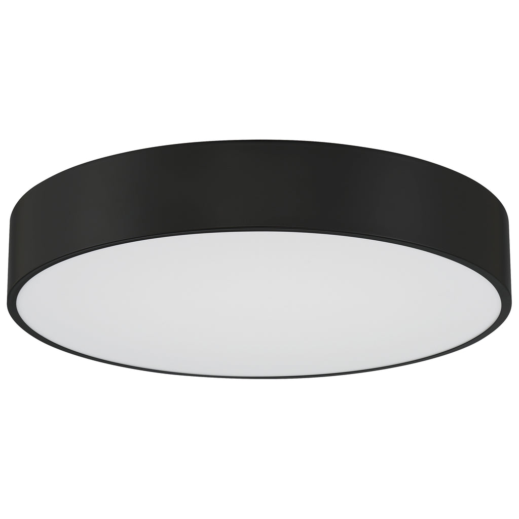 Como LED Flush Mount, Black / 18W