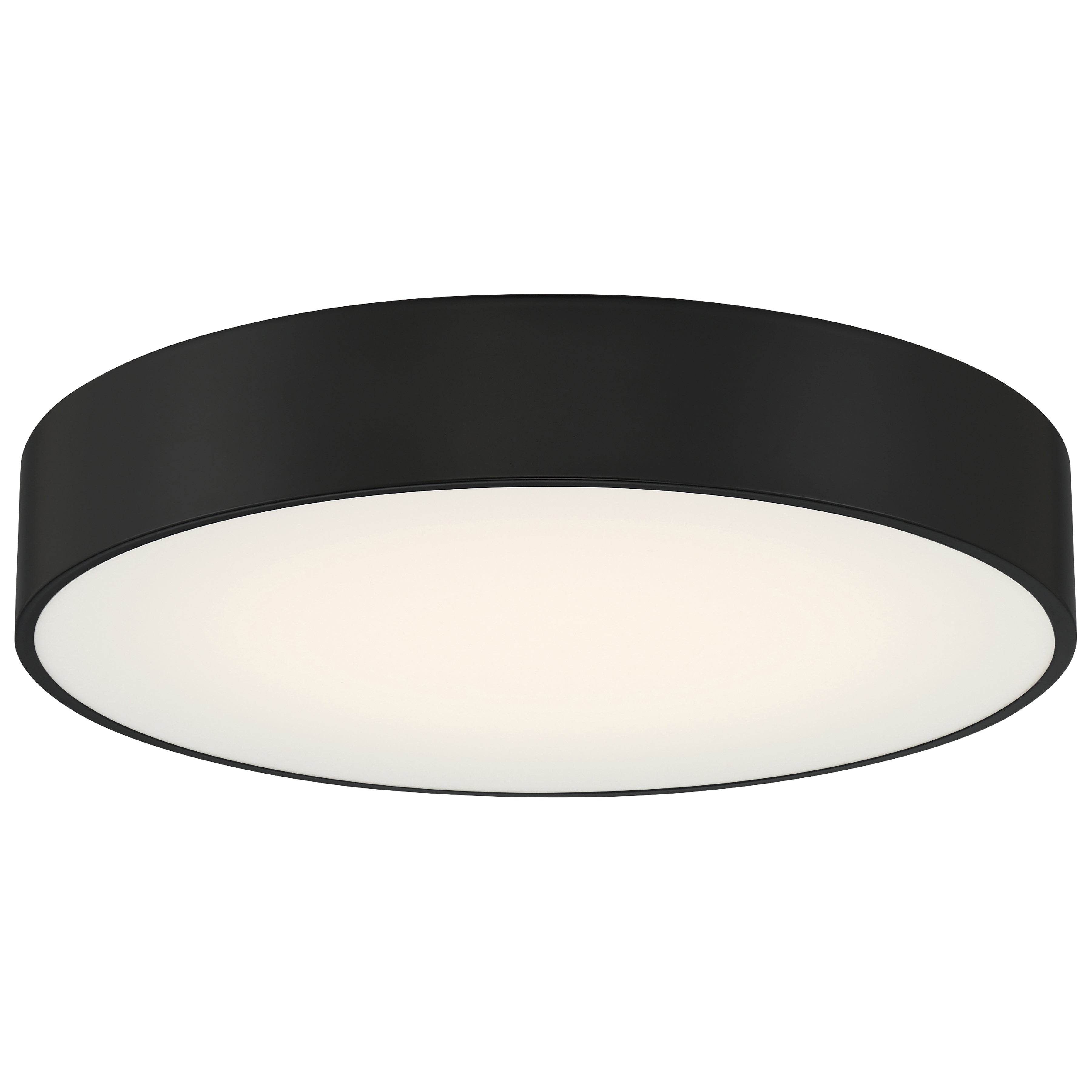 Como LED Flush Mount, Black / 24W