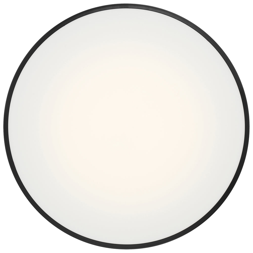 Como LED Flush Mount, Black / 24W