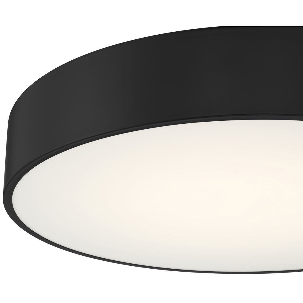 Como LED Flush Mount, Black / 24W