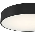 Como LED Flush Mount, Black / 24W