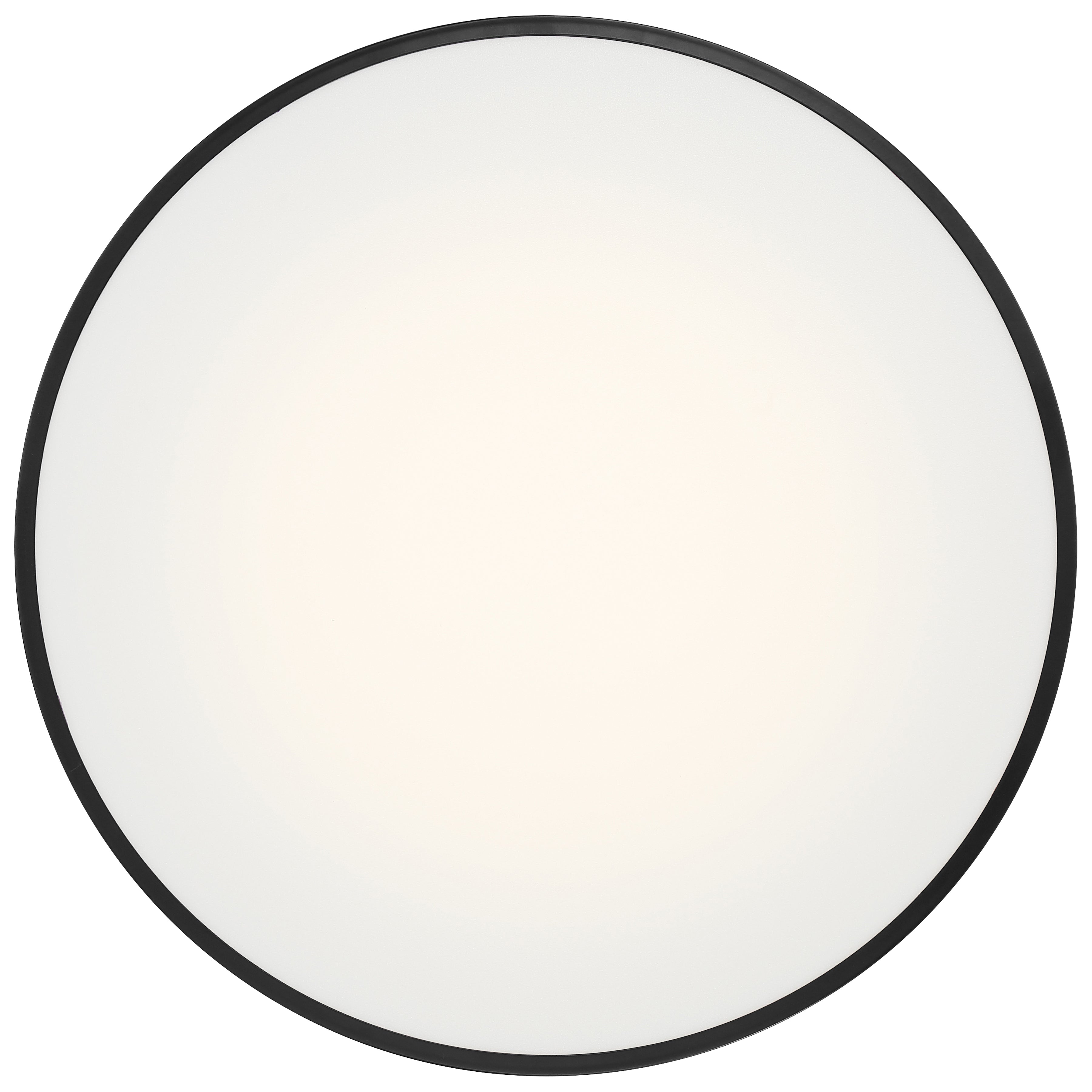 Como LED Flush Mount, Black / 27W