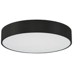 Como LED Flush Mount, Black / 27W