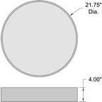 Access Lighting Como Color Selectable 3CCT LED Flush Mount, Black / 21.75", image 8