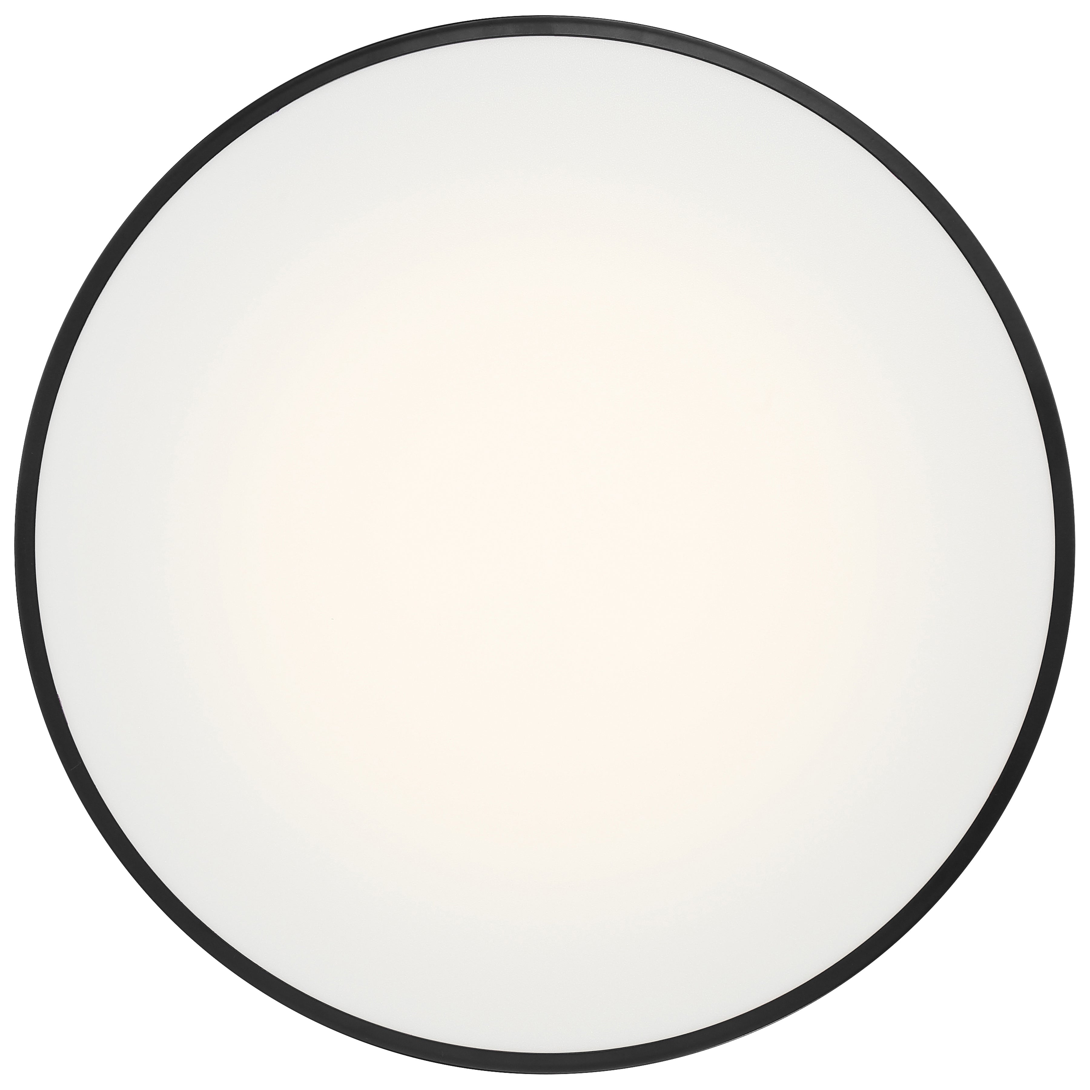 Como LED Flush Mount, Black / 40W