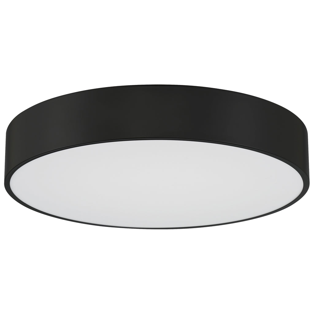 Como LED Flush Mount, Black / 40W